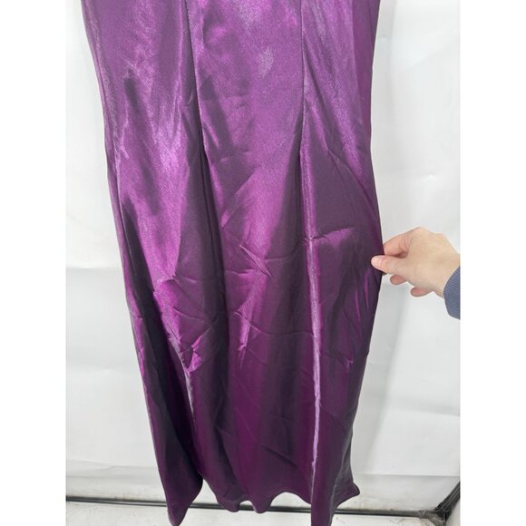 Alex Evenings Maxi Dress Women 6 Purple Mother Of The Bride Wedding Guest Glam - Picture 5 of 7